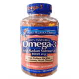 Dầu cá hồi Alaska – Pure Alaska Omega 100% Nature Omega 3 Wild Salmon Oil 1000mg 180 viên