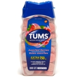 Kẹo Ngậm Giảm Đầy Hơi Khó Tiêu Tums Antacid Assorted Berries 1000mg 100 Viên