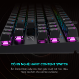 Bàn Phím Cơ Gaming Havit KB857L - Hàng Chính Hãng