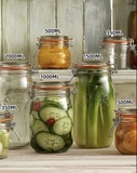 Hũ thủy tinh Kilner Clip Top Jar tròn nắp cài 0.5/1/1.5/2/3 lít