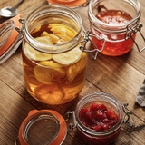 Hũ thủy tinh Kilner Clip Top Jar tròn nắp cài 0.5/1/1.5/2/3 lít