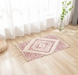Thảm trải sàn tua rua trang trí phong cách Bắc Âu 60x90 / 60x180 cm
