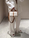 [ORDER 2 - 3 TUẦN] Túi Icicle Slit Medium Canvas & Leather