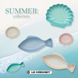 Bộ 3 dĩa sứ hình cá Le Creuset