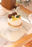 Nến thơm hình bánh cupcake trắng