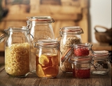 Hũ thủy tinh Kilner Clip Top Jar tròn nắp cài 0.5/1/1.5/2/3 lít