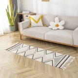 Thảm trải sàn tua rua trang trí phong cách Bắc Âu 60x90 / 60x180 cm