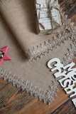 Khăn trải bàn table runner cói đay nâu 36x140 / 30x220 cm