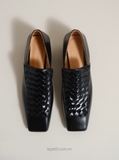 Giày BV Ventura Intrecciato Loafers