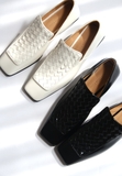 Giày BV Ventura Intrecciato Loafers