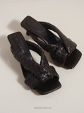 Giày BV Riva Intrecciato Mules 5 cm