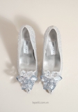 [ORDER 2 - 3 TUẦN] Giày Jim/my Ch/oo Alia Crystal Covered Pumps