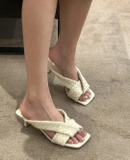 Giày BV Riva Intrecciato Mules 5 cm