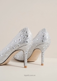 [ORDER 2 - 3 TUẦN] Giày Jim/my Ch/oo Alia Crystal Covered Pumps