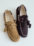 Giày M/iu M/iu Suede Tassel Loafers
