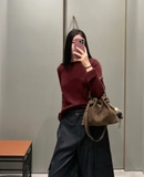 Túi LW Medium Flamenco Clutch - Grained Nubuck