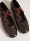 Giày The R*o*w Cross Strap Ballet Flats