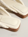 [ORDER 2 - 3 TUẦN] Dép BV Riva Intrecciato Mule Flats