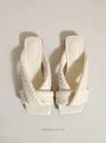 [ORDER 2 - 3 TUẦN] Dép BV Riva Intrecciato Mule Flats