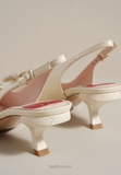 Giày Ro/ger Vi/vi/er Virgule Slingback Pumps
