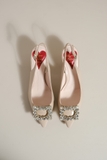 Giày Ro/ger Vi/vi/er Virgule Slingback Pumps