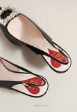Giày Ro/ger Vi/vi/er Virgule Slingback Pumps