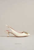Giày Ro/ger Vi/vi/er Virgule Slingback Pumps