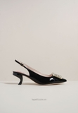 Giày Ro/ger Vi/vi/er Virgule Slingback Pumps