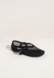 Giày A/lai/a Strass Fishnet Ballet Flats