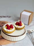 Nến thơm hình bánh tart dâu