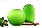 Bình hoa thuỷ tinh dẹp vân hội tụ