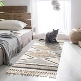 Thảm trải sàn tua rua trang trí phong cách Bắc Âu 60x90 / 60x180 cm