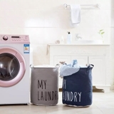 Giỏ đựng đồ giặt tròn miệng rút My Laundry