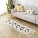 Thảm trải sàn tua rua trang trí phong cách Bắc Âu 60x90 / 60x180 cm