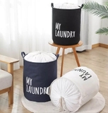 Giỏ đựng đồ giặt tròn miệng rút My Laundry