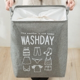 Giỏ đựng đồ giặt chữ nhật miệng rút Washday - HO1847