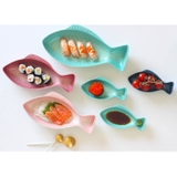 Bộ 3 dĩa sứ hình cá Le Creuset