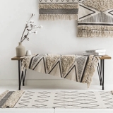 Thảm trải sàn tua rua trang trí phong cách Bắc Âu 60x90 / 60x180 cm