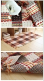 Thảm trải sàn trang trí đan sợi tua rua nhiều màu 45x70/60x130 cm