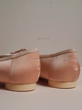 Giày Mai*son Mar*gie*la MM6 Logo Strap Ballet Flats