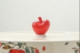 Khay bánh mứt bằng sứ táo đỏ 4 ngăn