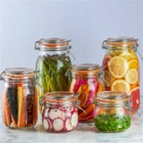 Hũ thủy tinh Kilner Clip Top Jar tròn nắp cài 0.5/1/1.5/2/3 lít