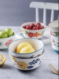 Chén & dĩa sứ hoa bốn mùa
