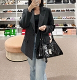 Túi P/ra/da Medium Leather Tote