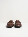 Giày M/iu M/iu Ruches Nappa Leather Loafers