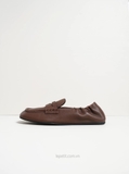 Giày M/iu M/iu Ruches Nappa Leather Loafers