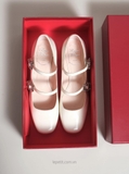 Giày Ro/ger Vi/vi/er Très Vivier Strass Buckle Mini Babies Ballerinas