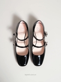 Giày Ro/ger Vi/vi/er Très Vivier Strass Buckle Mini Babies Ballerinas
