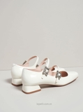 Giày Ro/ger Vi/vi/er Très Vivier Strass Buckle Mini Babies Ballerinas