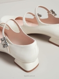 Giày Ro/ger Vi/vi/er Très Vivier Strass Buckle Mini Babies Ballerinas